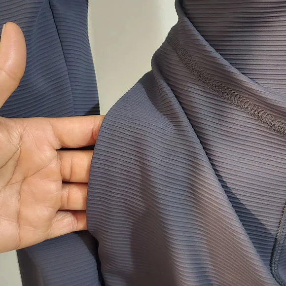 Elegant Navy Long-Sleeve Dress - Picture 8 of 11